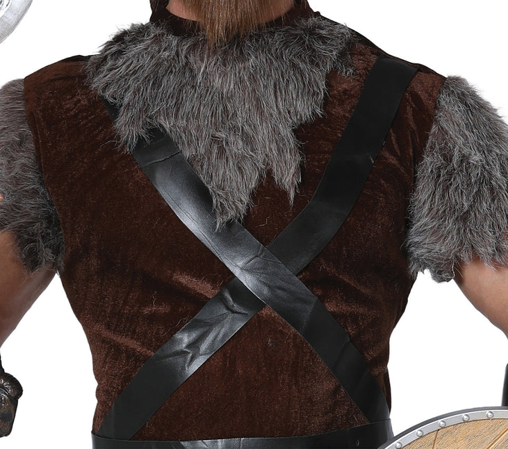 Costume de viking Marron Gris Hommes