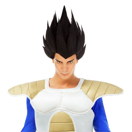 Perruque Saiyan noire de Vegeta Dragon Ball Z