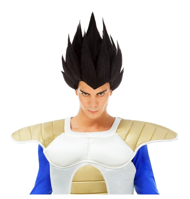 Perruque Saiyan noire de Vegeta Dragon Ball Z