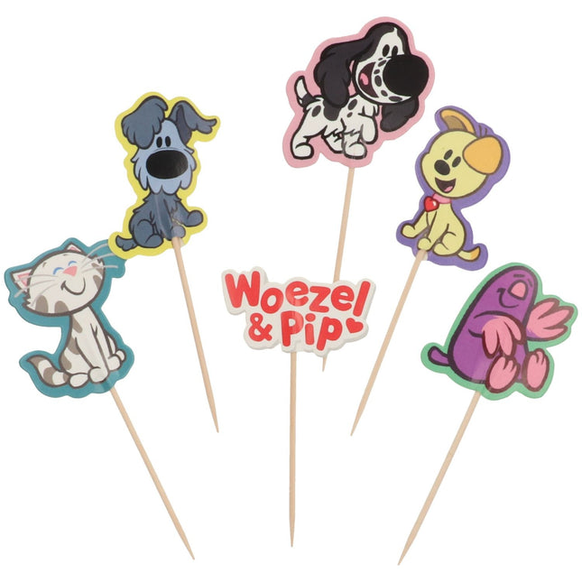 Woezel En Pip Cupcake Toppers 6pcs