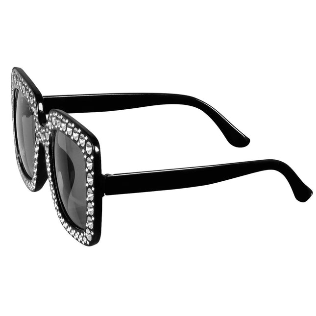 Lunettes de fête noir pailleté