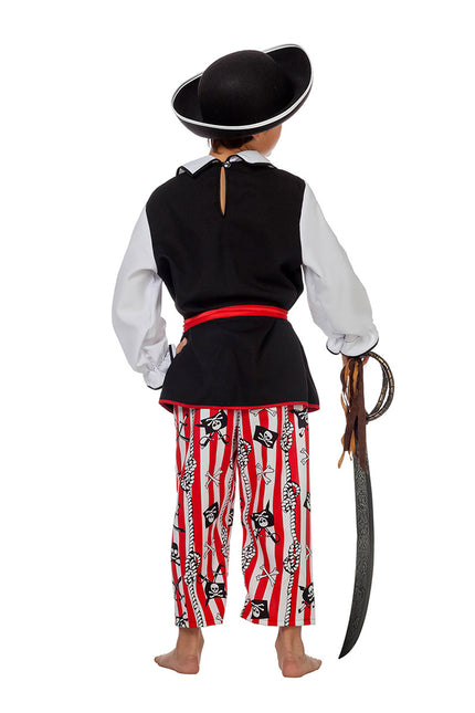 Costume de pirate Noir Blanc Garçon