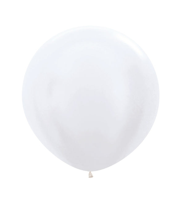 Ballons de baudruche blanc perle 61cm 10pcs