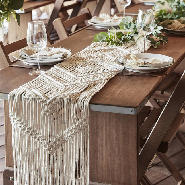 Chemin de table Macrame 2m