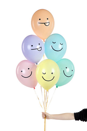 Ballons Smiley 30cm 6pcs