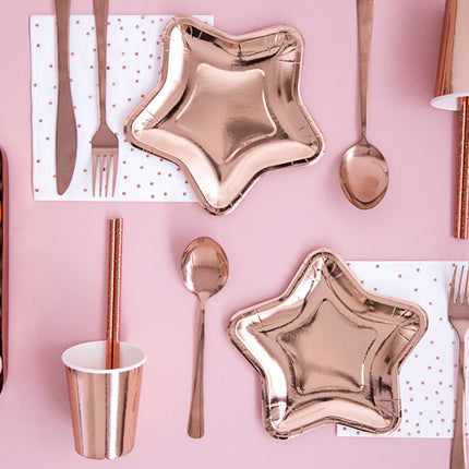 Assiettes Star Rose Gold 18cm 6pcs