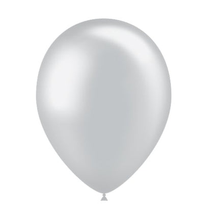 Ballons argentés métalliques 25cm 10pcs