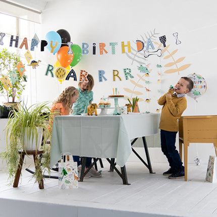 Ballon à l'hélium Happy Birthday Dino Vide 45cm