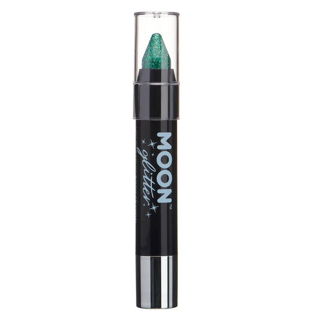 Moon Glitter Holographic Body Crayons Green 3.2g