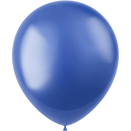 Ballons de baudruche bleus métallisés bleu royal 33cm 10pcs