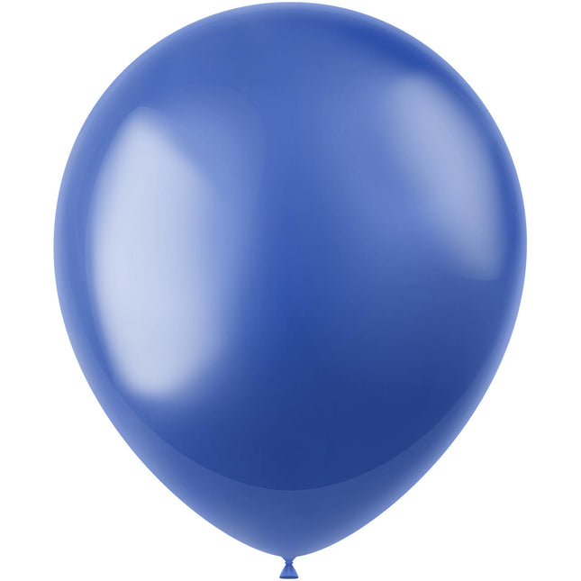 Ballons de baudruche bleu royal métallisé 33cm 10pcs