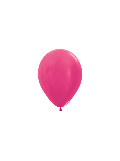 Ballons de baudruche Fuchsia Métallique 12cm 50pcs