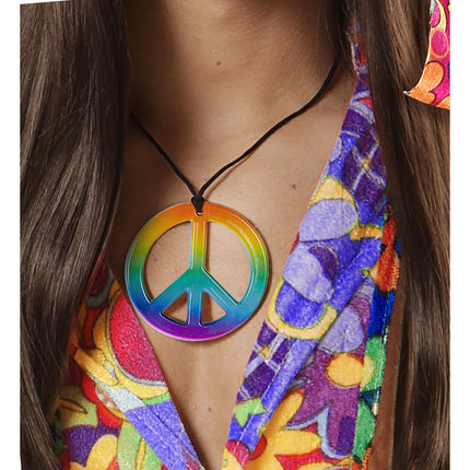 Collier Hippie coloré arc-en-ciel