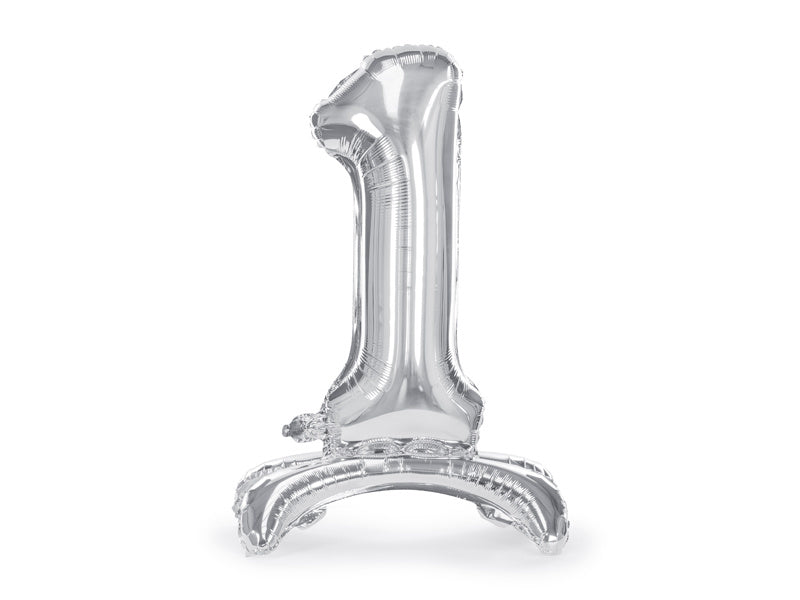 Ballon de baudruche Figure 1 Argent Standard Vide 70cm