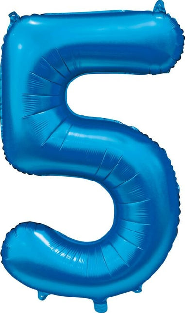 Ballon à figures bleu 5 ans Gloss 86cm