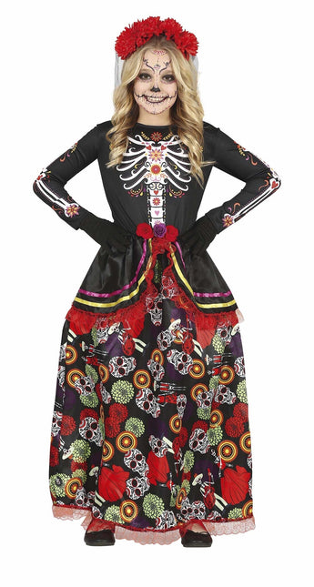 Dia De Los Muertos Costume Fille Fleur