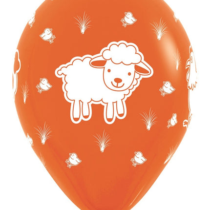 Ballons de baudruche Farm Animals Mix 30cm 25pcs