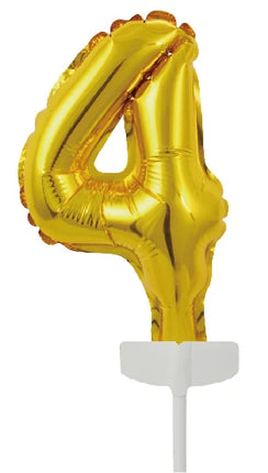 Décor de gâteau doré 6 ans Ballon de baudruche 12.5cm