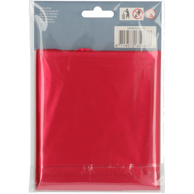 Ballon de baudruche Figure 8 Rouge mat XL 86cm vide