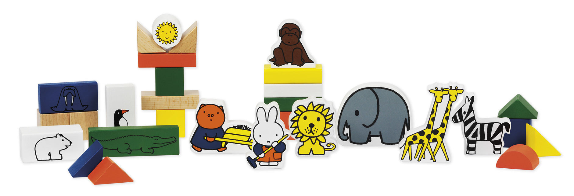 Miffy Blocs en bois Zoo