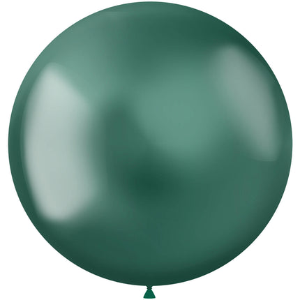 Ballons verts chromés 48cm 5pcs