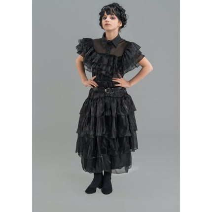 Costume Wednesday Prom Night Dress Black Child