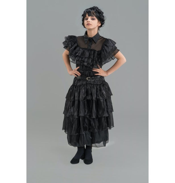 Costume Wednesday Prom Night Dress Black Child