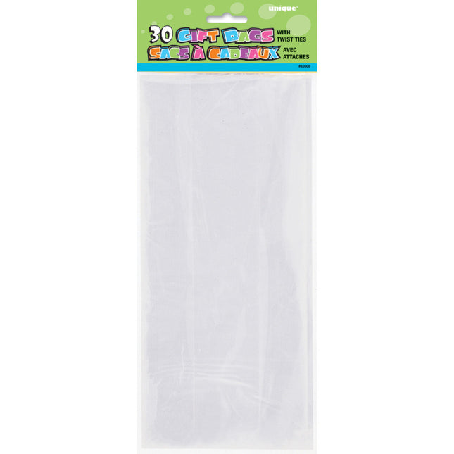 Sacs en cellophane transparents 29cm 30pcs