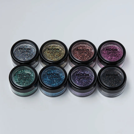 Moon Glitter Paillettes holographiques Shakers Noir 5g