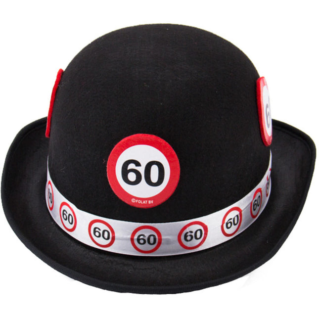 Chapeau 60 ans Panneau routier