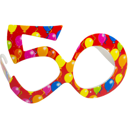 Lunettes 50 ans ballon rouge