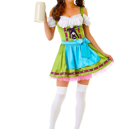 Robe Dirndl Oktoberfest Colorée