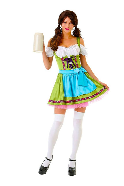 Robe Dirndl Oktoberfest Colorée