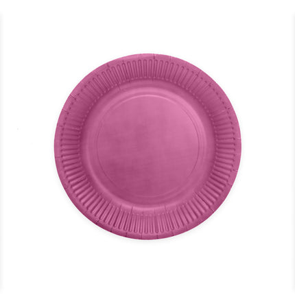 Assiettes violettes en papier 23cm 16pcs