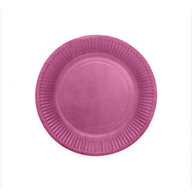 Assiettes en papier violet 23cm 16pcs