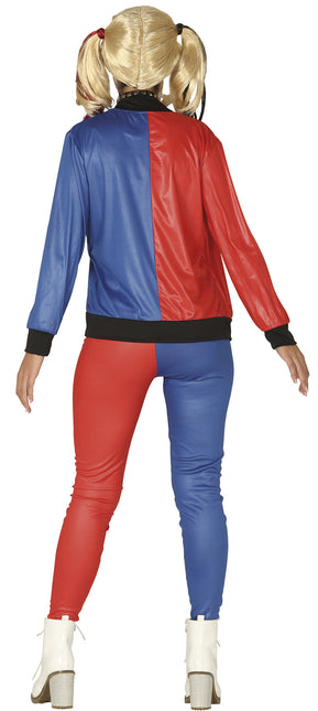 Costume Harley Quinn Rouge Bleu Dames