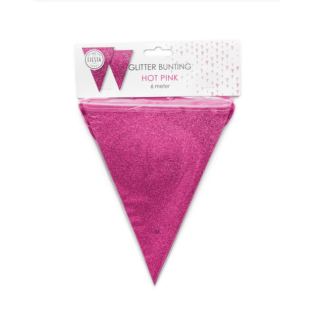 Fuchsia Flagline Glitter 6m