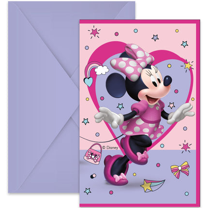 Invitations Minnie Junior 6pcs