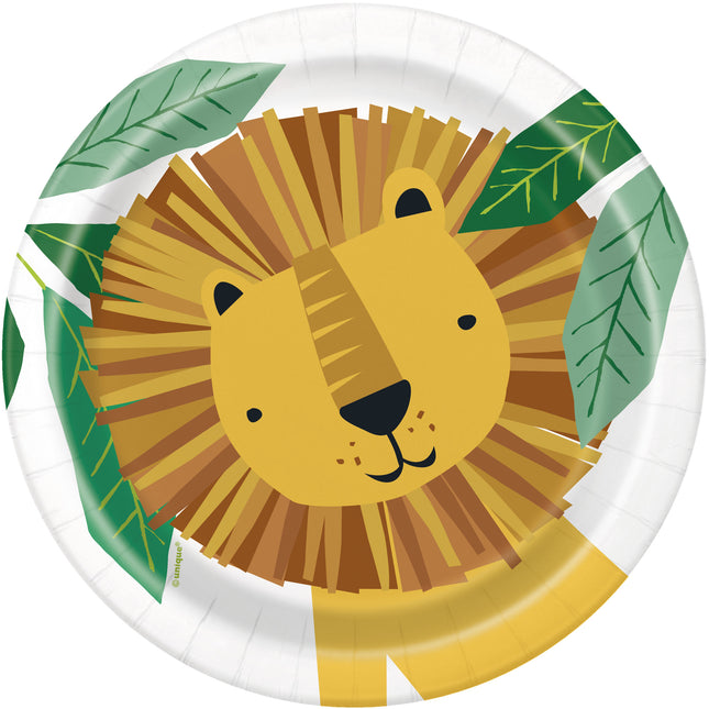 Assiettes Jungle Lion 18cm 8pcs