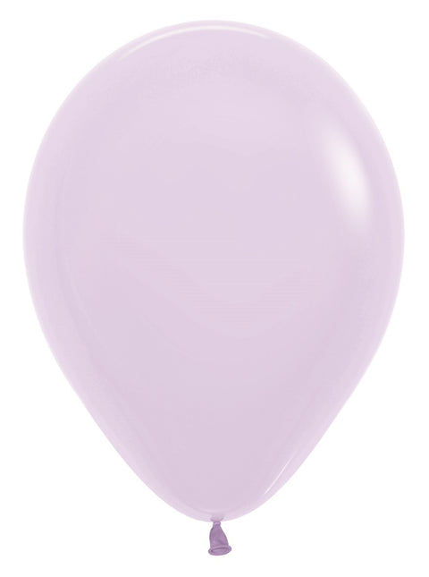 Ballons Pastel Mat Lilas 30cm 12pcs