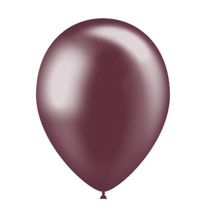 Ballons de baudruche rouge bordeaux métallisés 25cm 10pcs