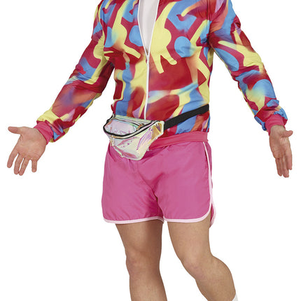 Costume néon 80S coloré pour homme