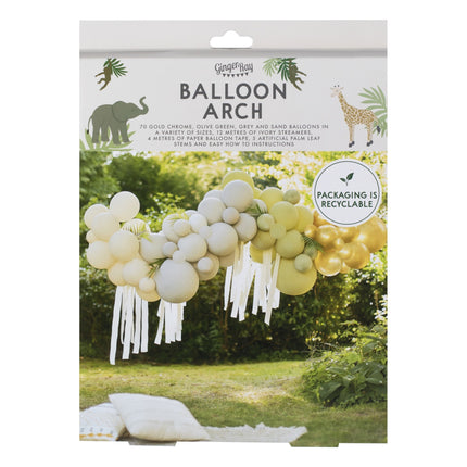 Arche de ballons Pastel avec guirlandes