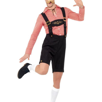 Ensemble Lederhosen rouge