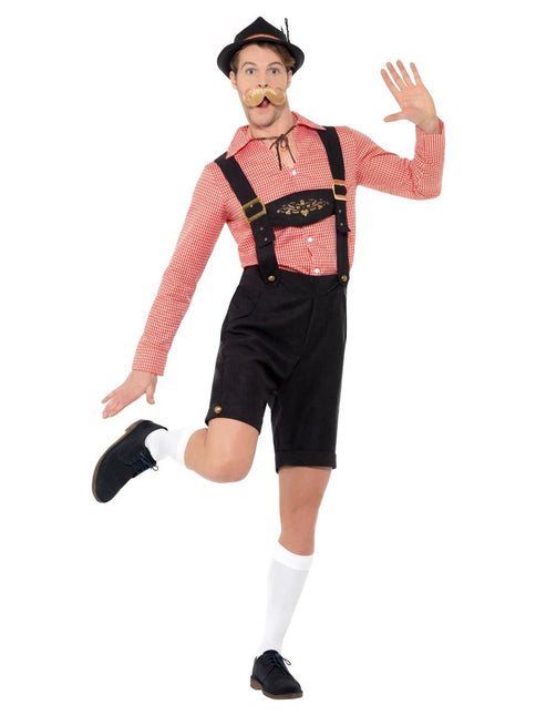 Ensemble Lederhosen rouge