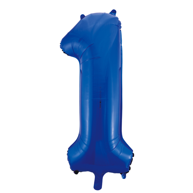 Ballon de baudruche Figure 1 Bleu XL 86cm vide