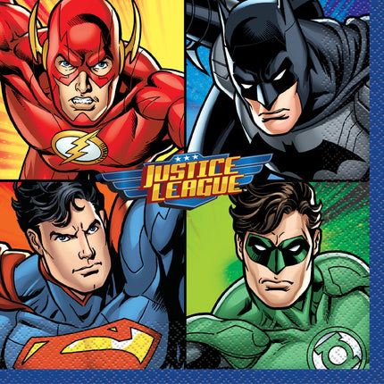 Justice League Serviettes 33cm 16pcs