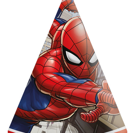 Chapeaux de fête Spiderman 6pcs