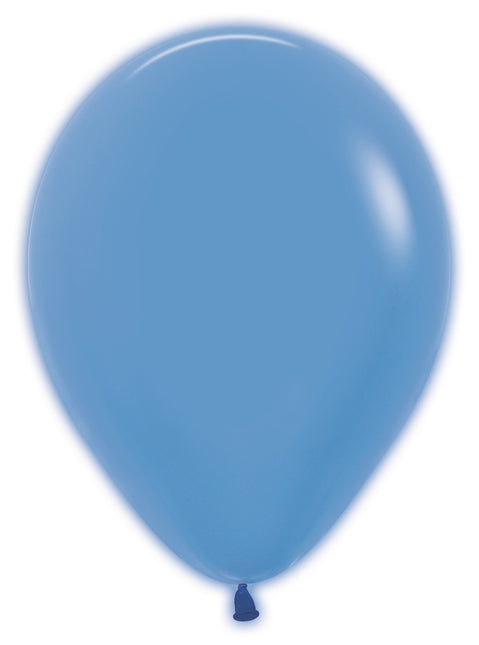 Ballons de baudruche bleu fluo 30cm 50pcs