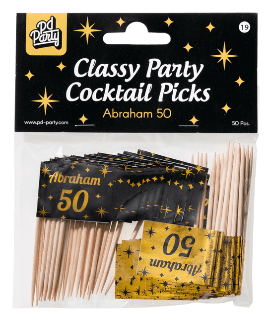 Bâtons à cocktail Abraham 6,5cm 50pcs